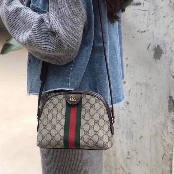 Gucci Shell Shoulder Bag Grey - Picture 9 of 10